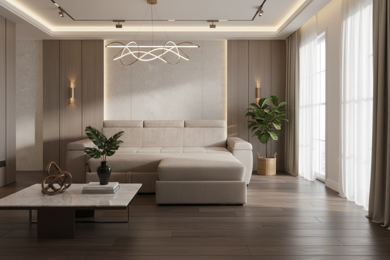 Canapea extensibila 3 locuri - Elia cu tapiterie din stofa