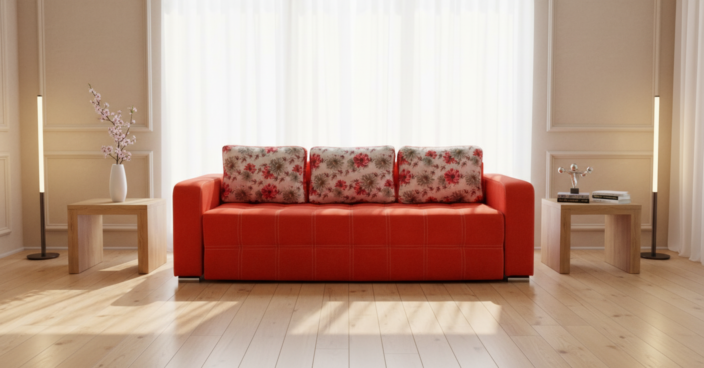 Canapea extensibila 3 locuri - Maria cu tapiterie din stofa