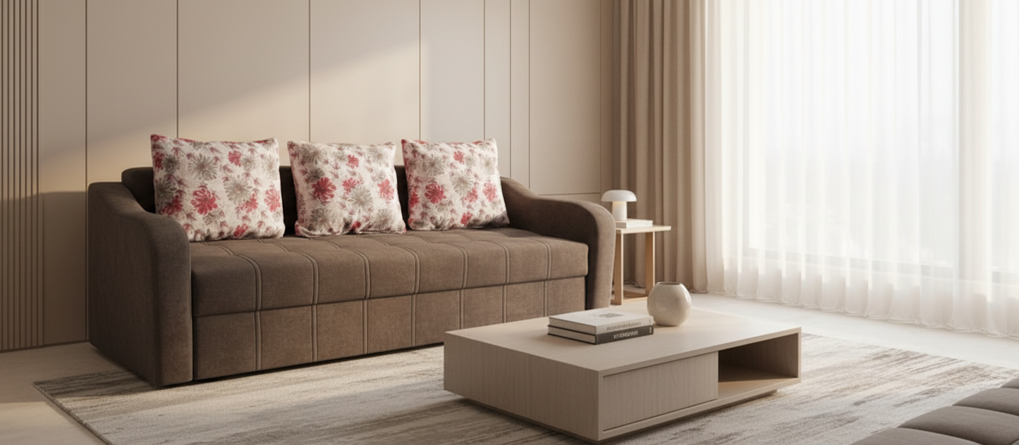 Canapea extensibila 3 locuri - Vlad cu tapiterie din stofa