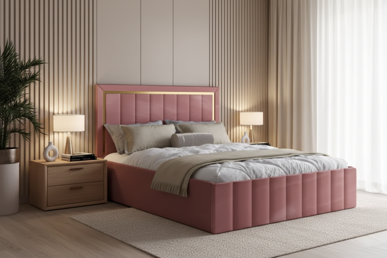 Pat tapitat 2 locuri – Imperial din stofă premium