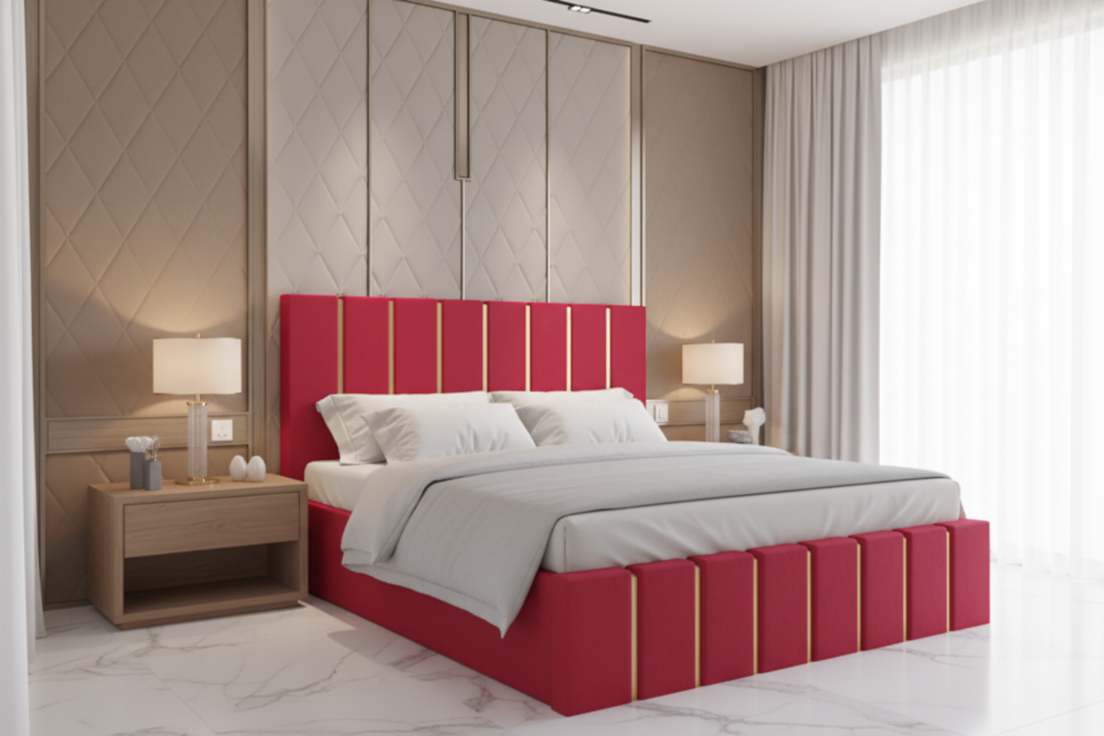 Pat Tapițat Cu Somieră