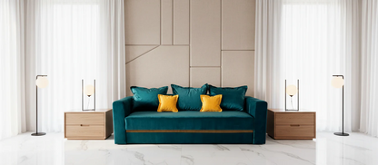 Canapea extensibila 3 locuri - Rebeca cu tapiterie din stofa